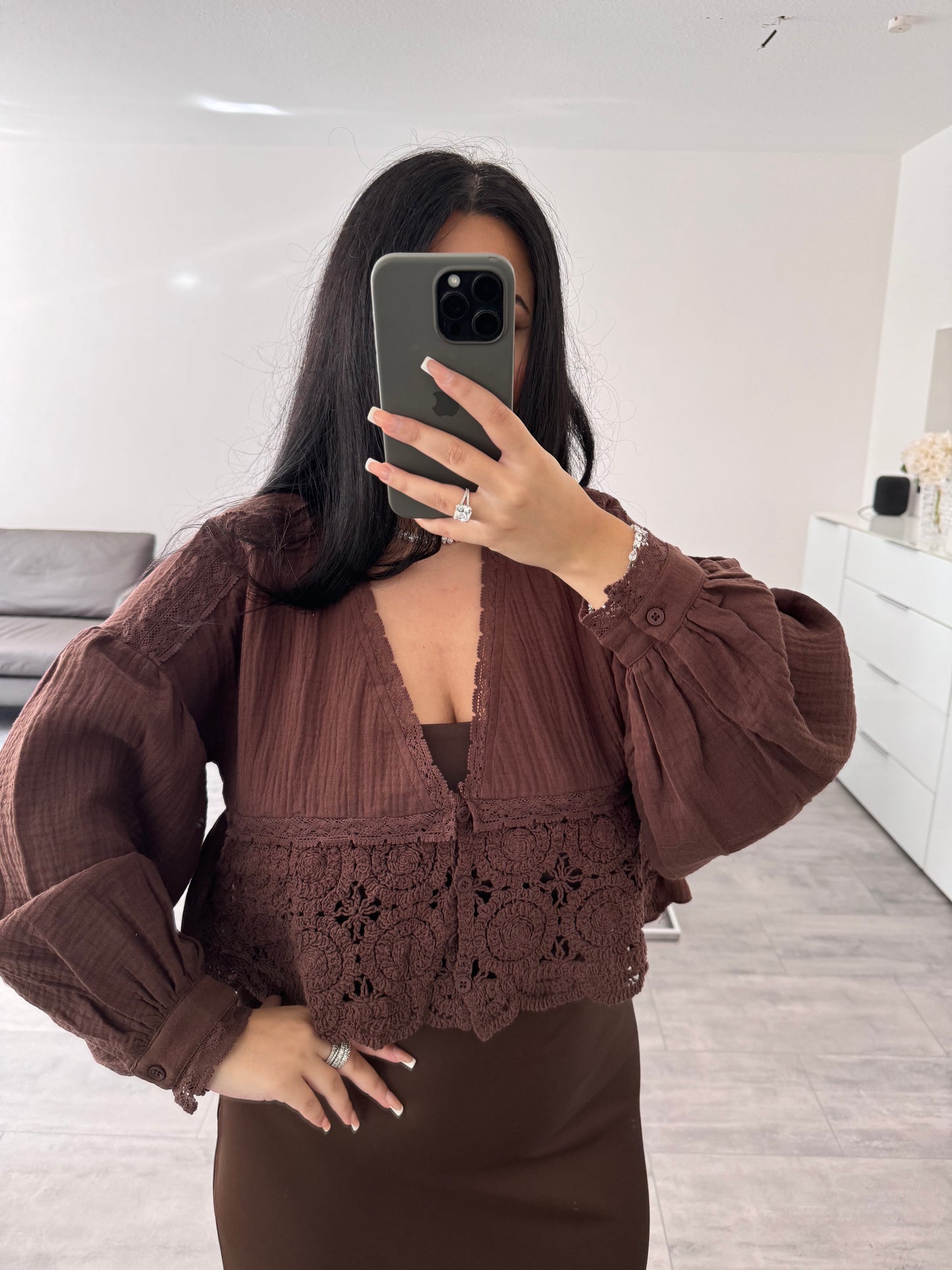 MUSSELIN CROCHET BLUSE SIA – Musselin Mode Miss Nova