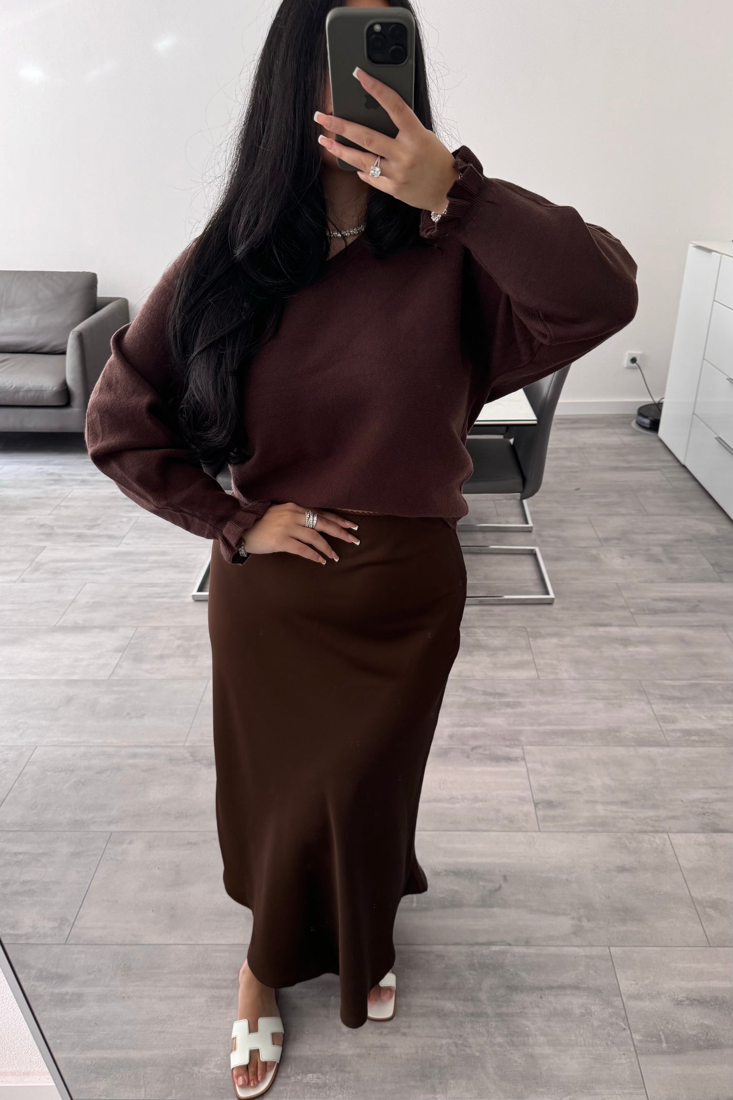 SATIN ROCK CHOCOLATE – Damenmode bei Miss Nova