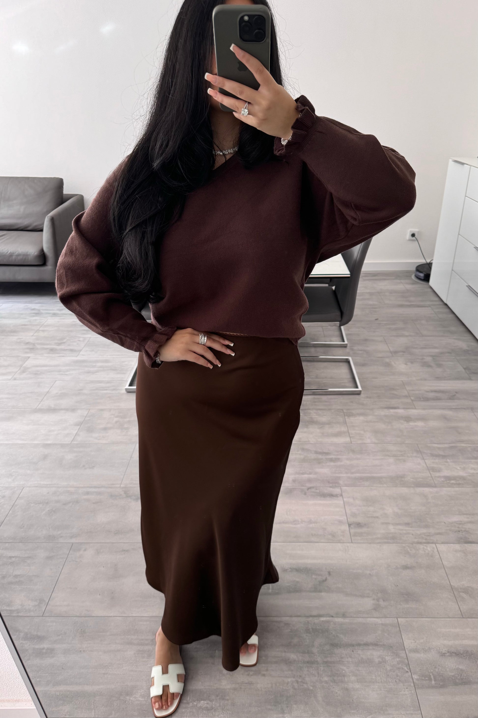 SATIN ROCK CHOCOLATE – Damenmode bei Miss Nova