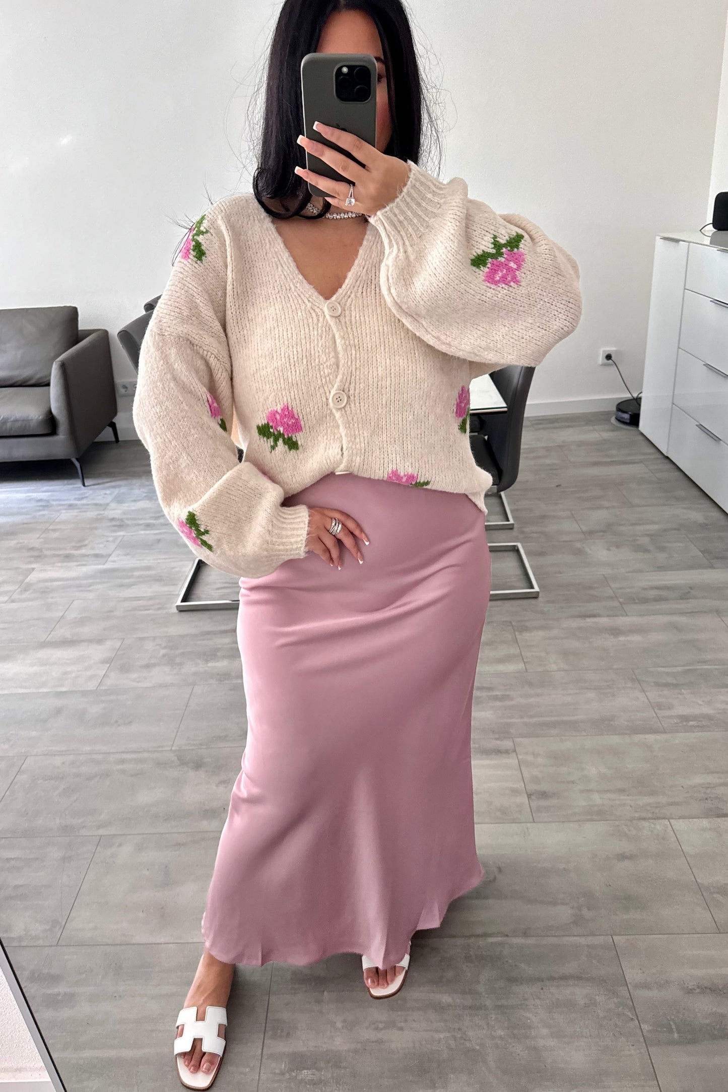 SATIN ROCK "RUBY" DUSTY ROSE – Damenmode bei Miss Nova
