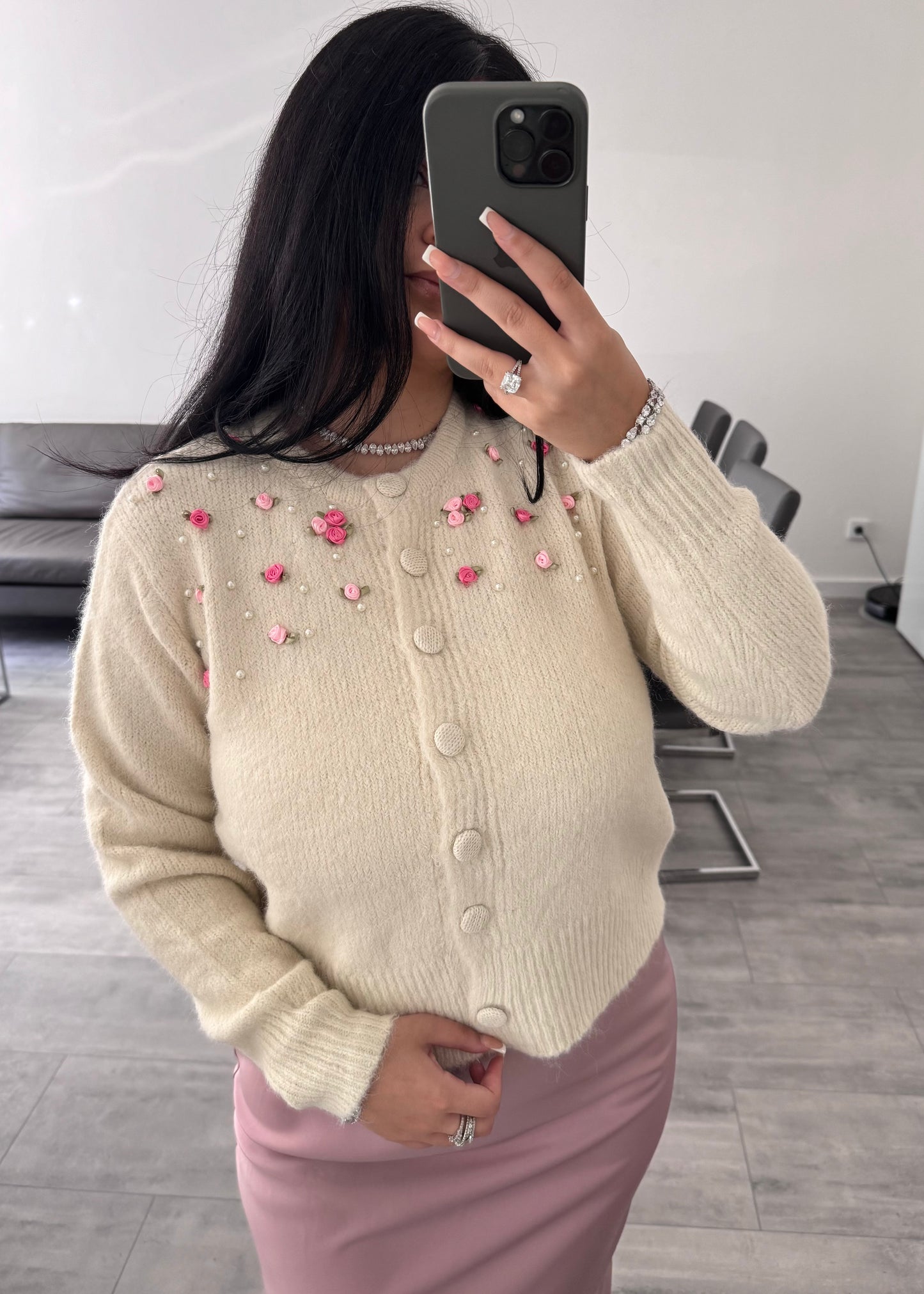FLORAL CARDIGAN EFFIE – Miss Nova Damenmode