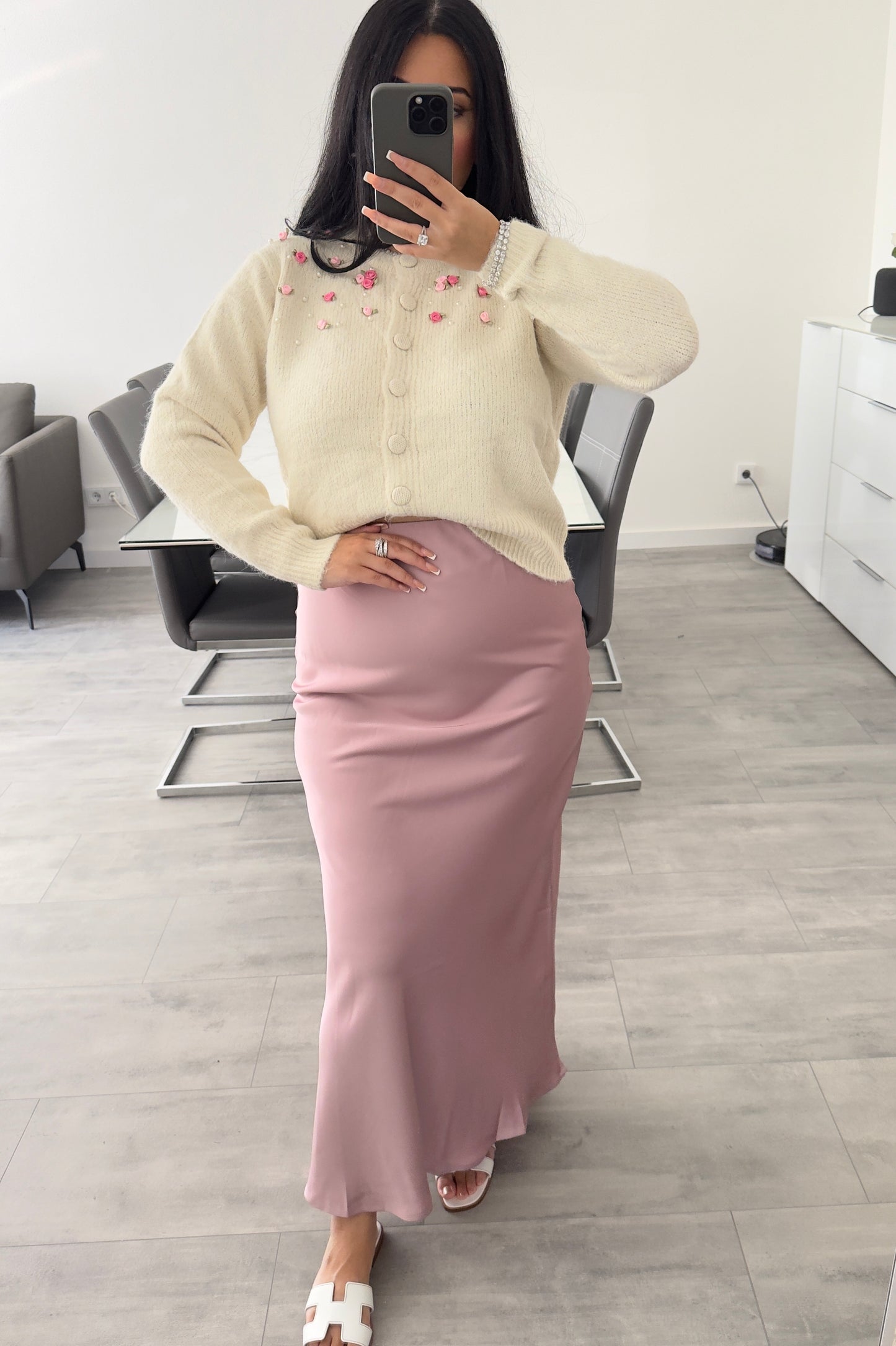 SATIN ROCK "RUBY" DUSTY ROSE – Miss Nova Damenmode