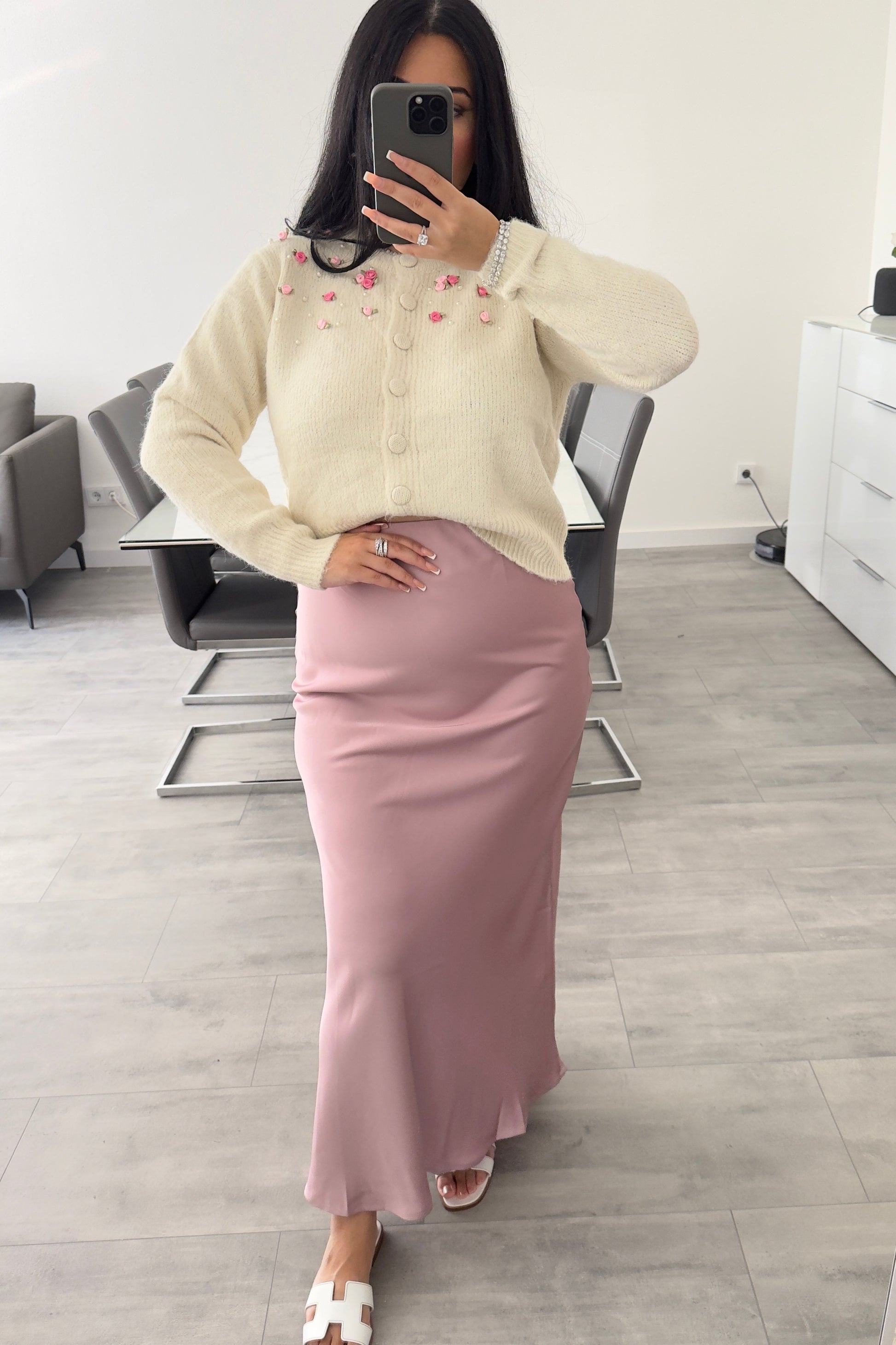 SATIN ROCK "RUBY" DUSTY ROSE – Miss Nova Damenmode