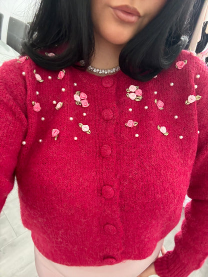 FLORAL CARDIGAN EFFIE – Miss Nova Damenmode