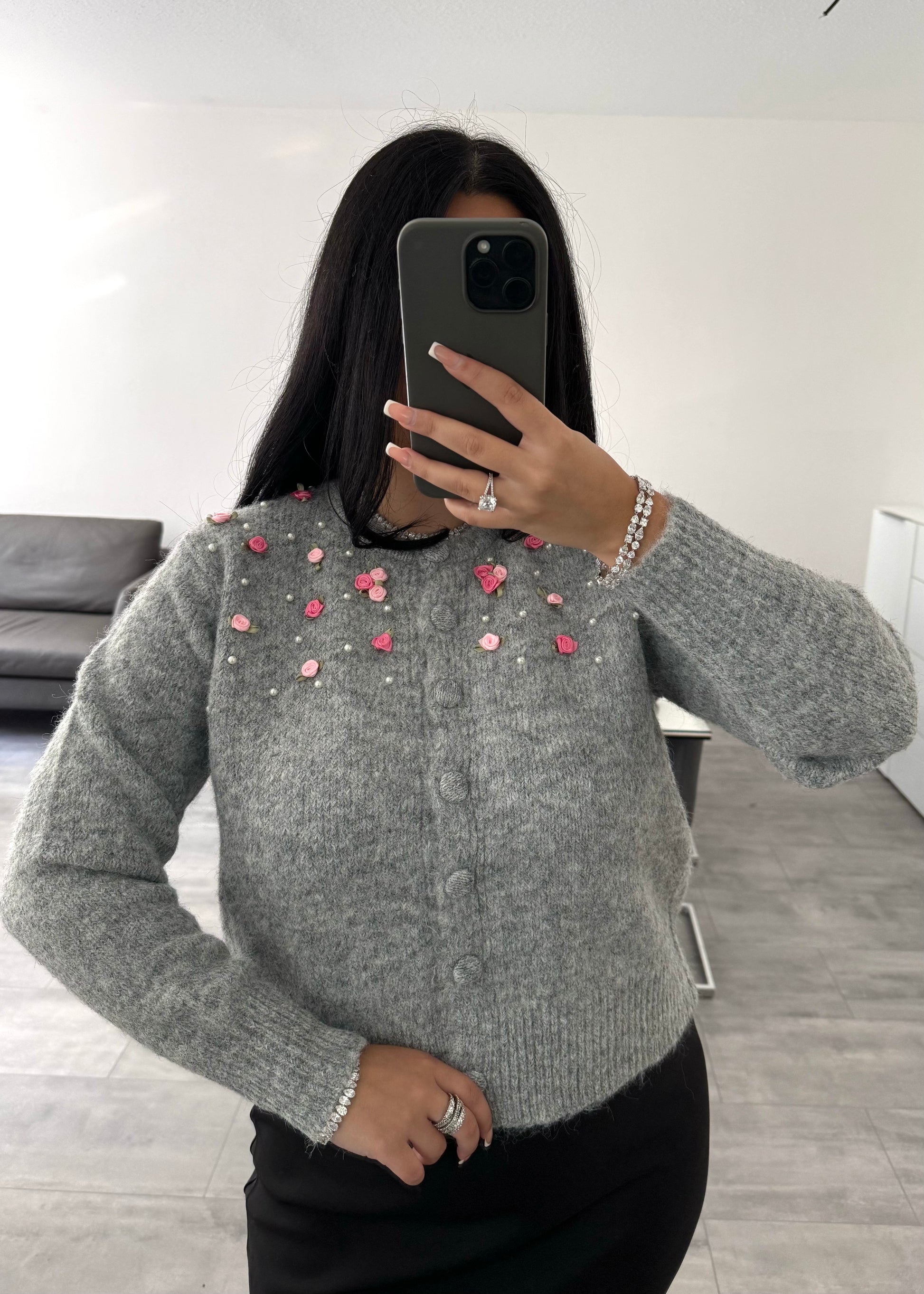 FLORAL CARDIGAN EFFIE – Miss Nova Damenmode
