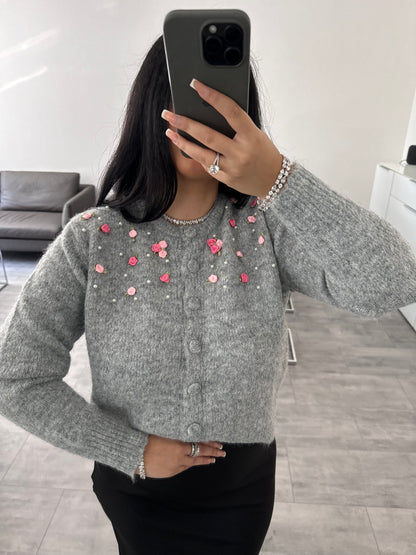 FLORAL CARDIGAN EFFIE – Miss Nova Damenmode