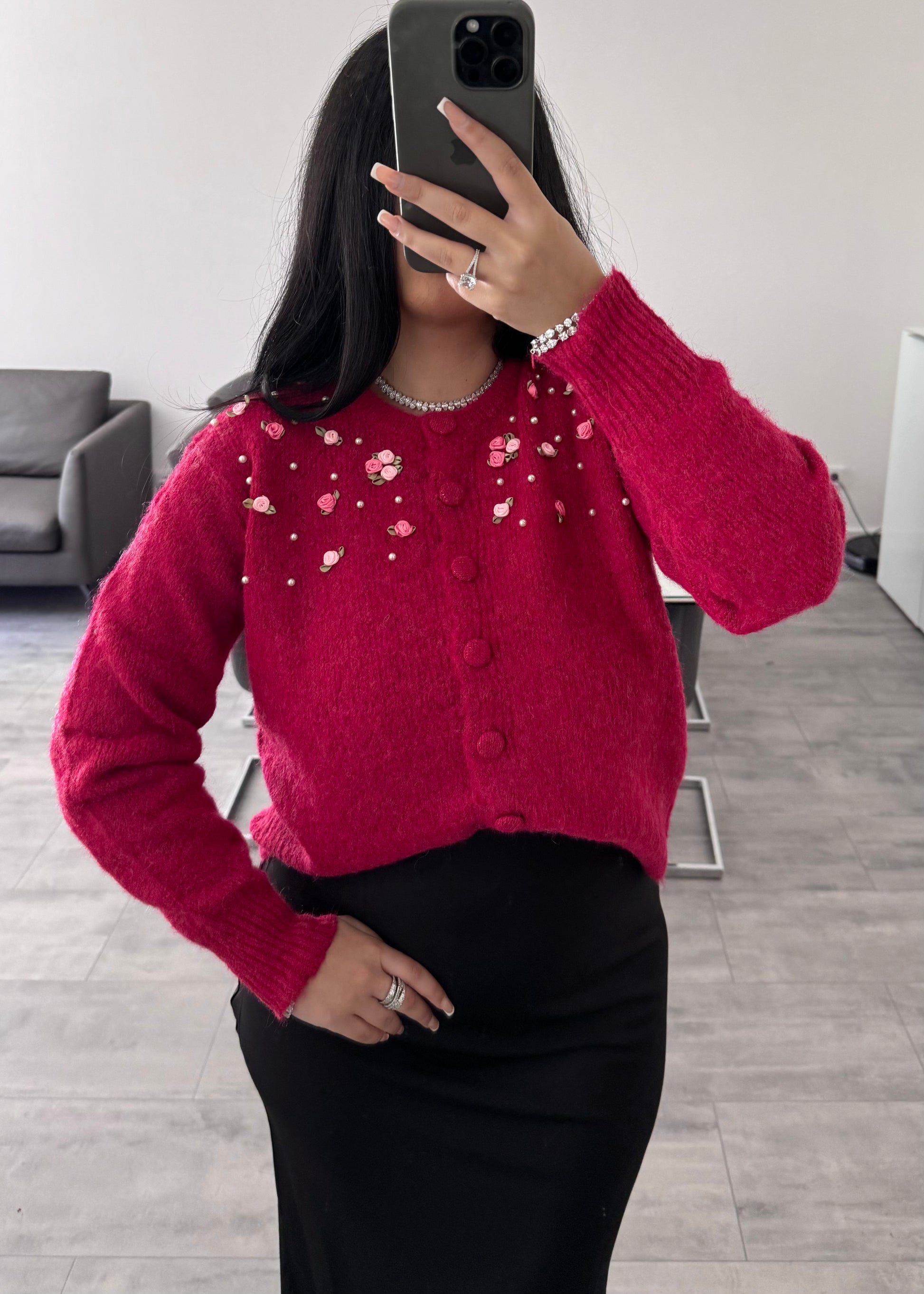 FLORAL CARDIGAN EFFIE – Miss Nova Damenmode
