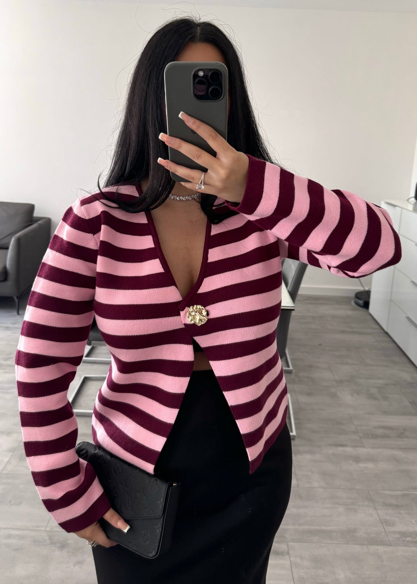 STRICKOBERTEIL SERAPHINA BERRY – Miss Nova Damenmode