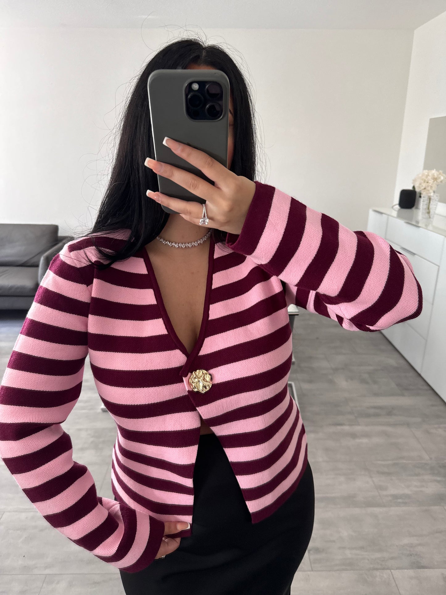 STRICKOBERTEIL SERAPHINA BERRY – Miss Nova Damenmode