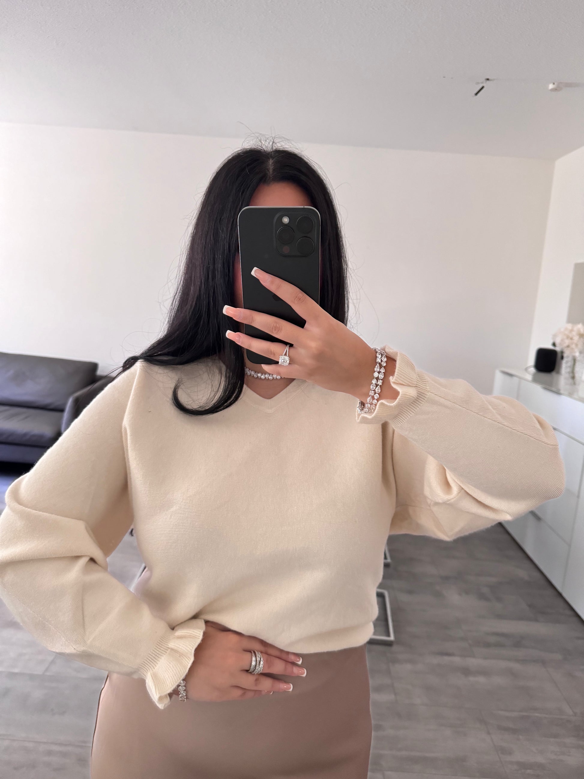 PULLOVER ELISA BEIGE – Damenmode bei Miss Nova