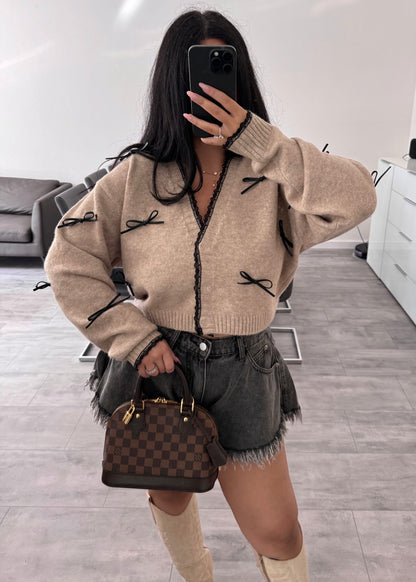 CARDIGAN CELINE TAUPE