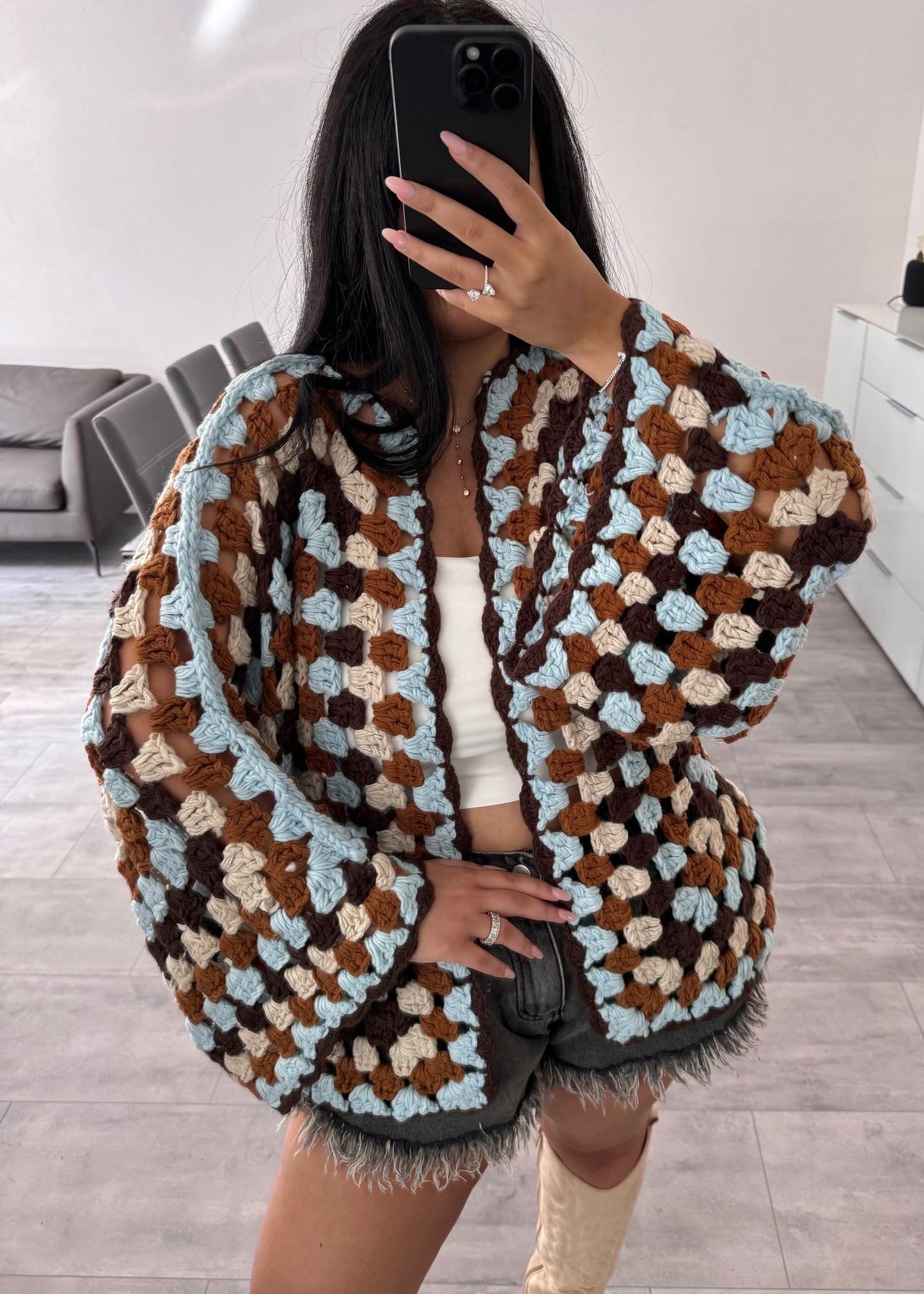 CROCHET CARDIGAN EARTH WHISPERER