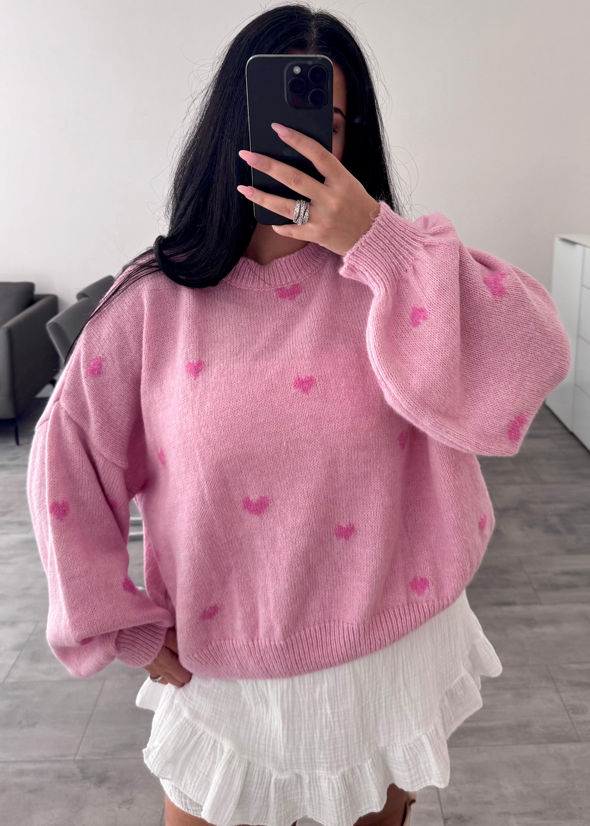HERZCHEN PULLOVER LOVELYN ROSE – Miss Nova Damenmode