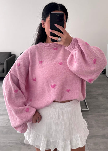 HERZCHEN PULLOVER LOVELYN ROSE – Damenmode bei Miss Nova