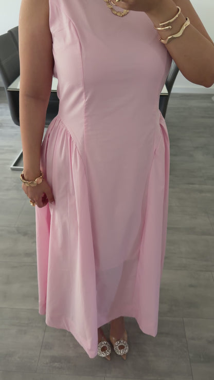 POPELINE MIDIKLEID FLORENTINA